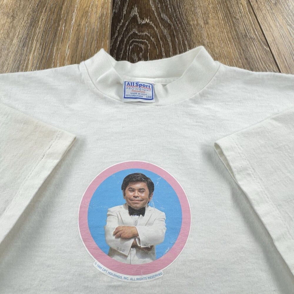 Vintage Fantasy Island Shirt Mens L White D Plane Boss 1995 TV Show Promo Tee